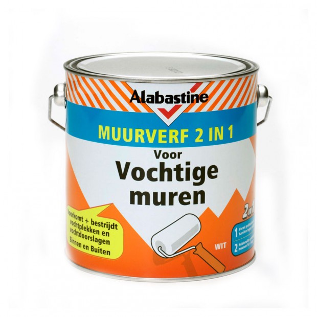 2in1Muurverf Vochtige Muren en Kelders Alabastine