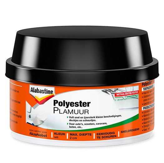 Polyesterplamuur - Polyester Plamuur Wit 400 Gr 8710839226251 E1608210744381